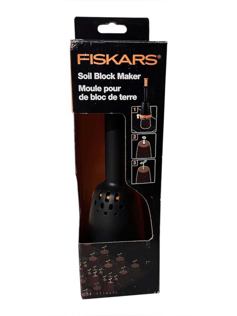 fiskars soil block maker for starting seeds sustainably